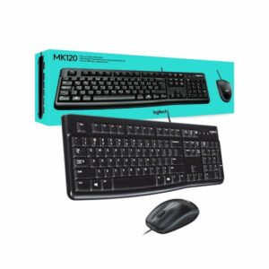 Ensemble Clavier Et Souris Logitech Avec Fil MK120