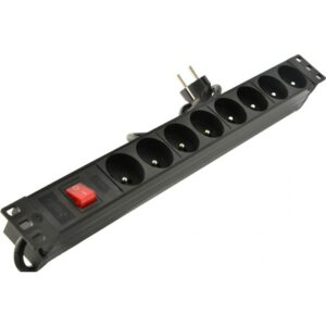 Multiprise rackable 19″ 6 sorties 16A