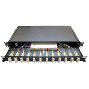 Tiroir optique 12 ports fibres LC OM3